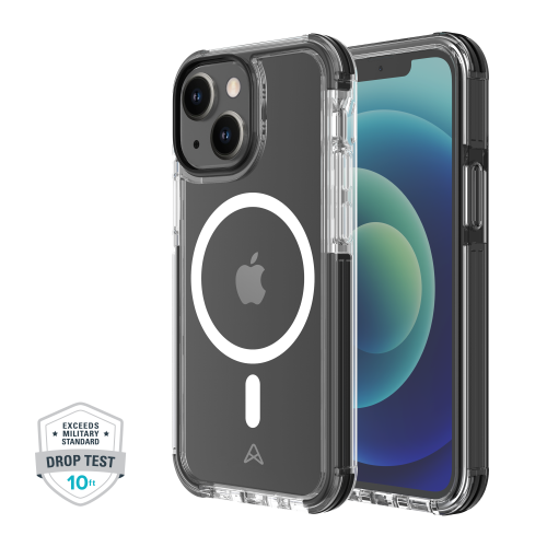 AXS PROShield Plus MagSafe Compatible Drop-tested Clear Case for Apple iPhone 13 | Black