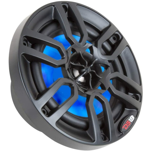 DS18 NXL-8/BK NXL 8" 2-Way Coaxial Marine Speaker With LED RGB Lights 125W RMS - Black