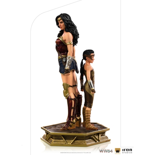 DC  1:10 Art Scale Series Wonder Woman 1984 8 Inch Statue Figure - Wonder Woman & Young Diana Iron Studios 906714