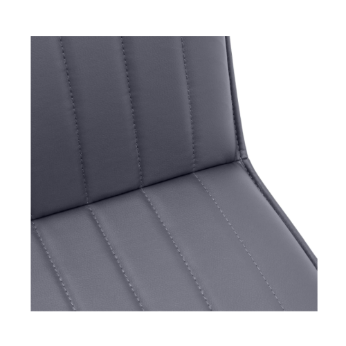 Dining Chair, 2-pack with Chrome Legs, Grey