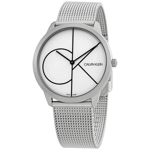 CALVIN KLEIN Minimal Quartz White Dial Men's Watch K3M5115X