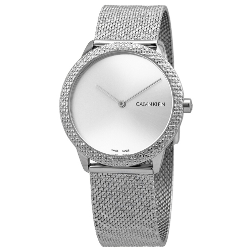 CALVIN KLEIN Minimal Quartz Silver Dial Ladies Watch K3M22T26