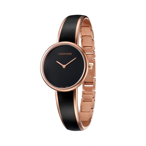 CALVIN KLEIN Seduce Collection Quartz Black Dial Ladies Watch K4E2N611