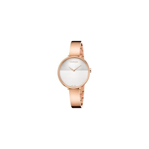 CALVIN KLEIN Rise Quartz Silver and White Ladies Watch K7A23646