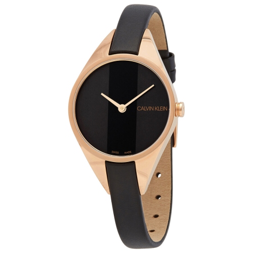 CALVIN KLEIN Rebel Quartz Black Dial Ladies Watch K8P236C1