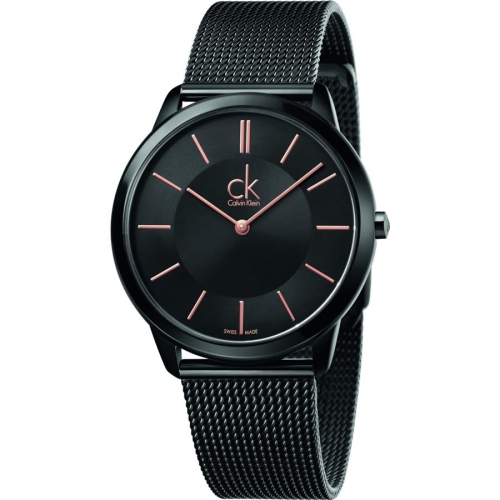 CALVIN KLEIN Minimal Quartz Black Dial Men's Watch K3M21421