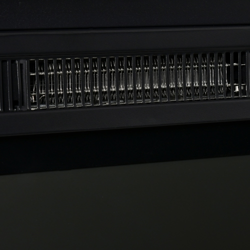 HOMCOM 23" Electric Fireplace Insert for Wooden Cabinet, Recessed Fireplace Heater with Realistic Log Flames, Adjustable Brightness, Remote Control,