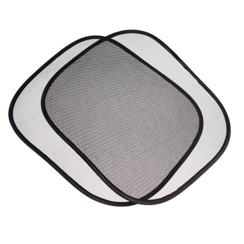 2pcs Car Interior Mesh Side Window Screen Solar Protection Visor Sun Shade
