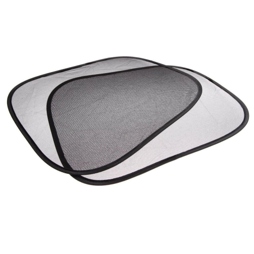 2pcs Car Interior Mesh Side Window Screen Solar Protection Visor Sun Shade