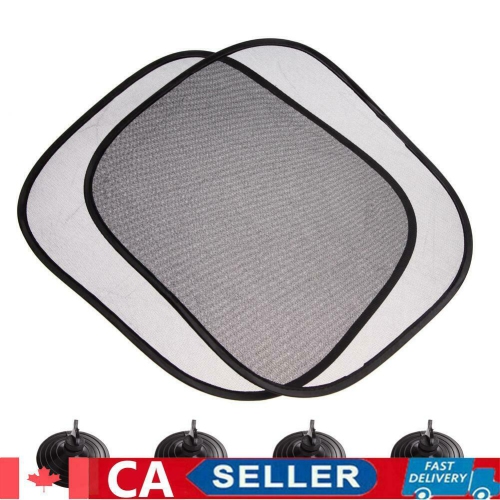 2pcs Car Interior Mesh Side Window Screen Solar Protection Visor Sun Shade