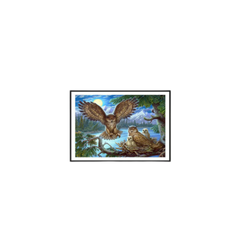 5D DIY Full Drill Diamond Painting Bird Family Cross Stitch Embroidery Set