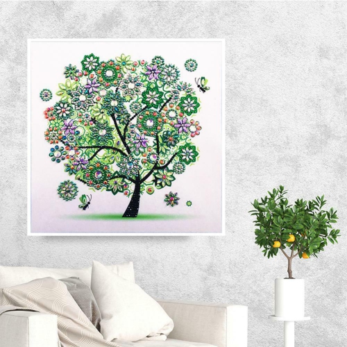 5D DIY Special-shaped Drill Diamond Painting Tree Spring Cross Stitch Kit