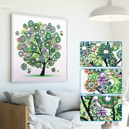 5D DIY Special-shaped Drill Diamond Painting Tree Spring Cross Stitch Kit