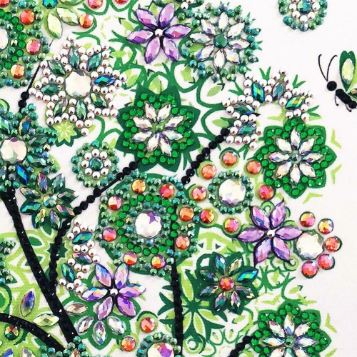 5D DIY Special-shaped Drill Diamond Painting Tree Spring Cross Stitch Kit