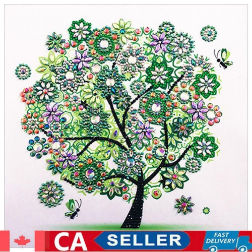 5D DIY Special-shaped Drill Diamond Painting Tree Spring Cross Stitch Kit