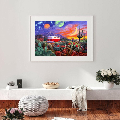 5D DIY Diamond Painting Car Plants Full Round Drill Mosaic Drawing Wall Art