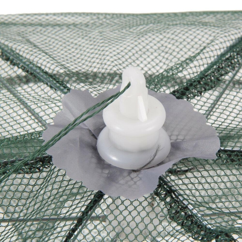 Folding Fishing Net Fish Shrimp Minnow Crab Baits Cast Mesh Trap