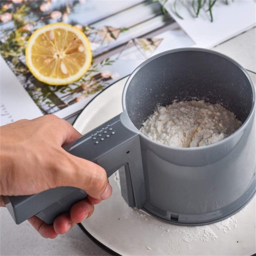 ISTAR Flour Sifter, Operated Flour Sifter, Handheld Sieve Flour Strainer, Fine Kitchen Cooking, Sieve Tools for Cooking/Pastry Baking Kitchen Utensil