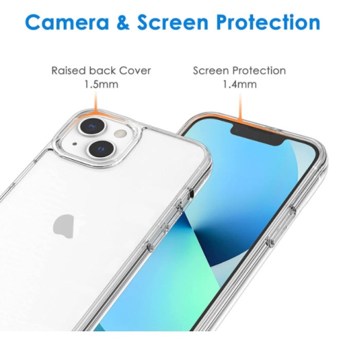 Crystal Clear Slim Protective Case for iPhone 13