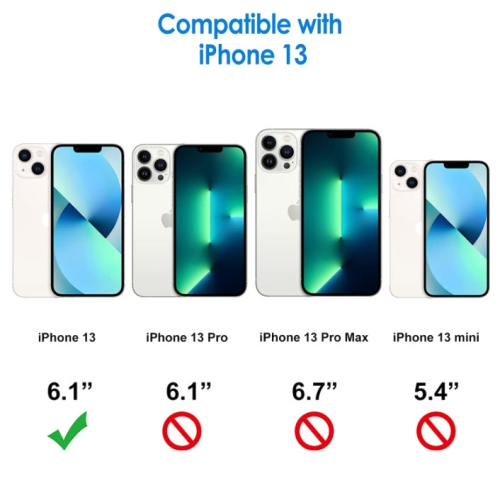 Crystal Clear Slim Protective Case for iPhone 13