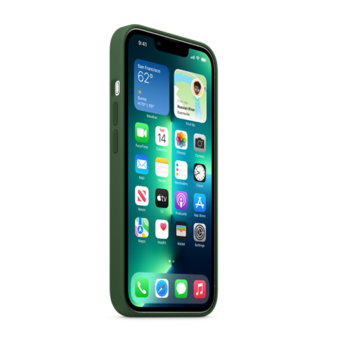 Silicon Protective Case for iPhone 13 - GREEN