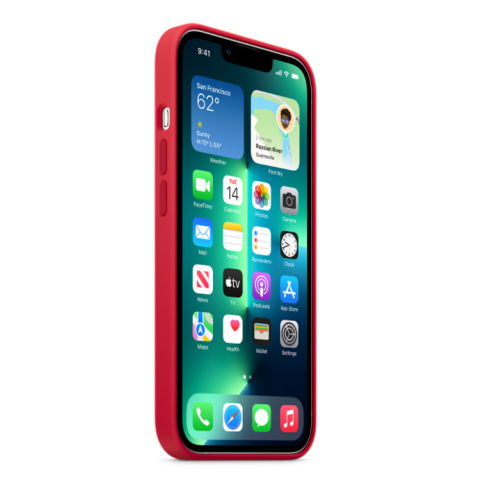 Silicon Protective Case for iPhone 13 PRO MAX - RED