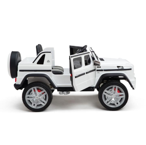 KidsVIP Kids Ride on Mercedes Benz Maybach G650 12 V électrique 4x4 à TI alimenté par batterie : Roues en caoutchouc, 1 siège en cuir,
