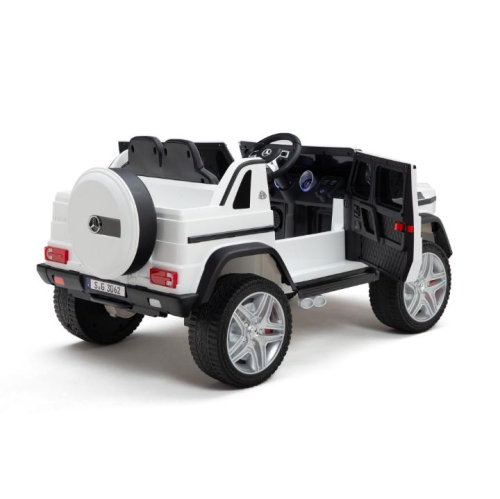 KidsVIP Kids Ride on Mercedes Benz Maybach G650 12 V électrique 4x4 à TI alimenté par batterie : Roues en caoutchouc, 1 siège en cuir,