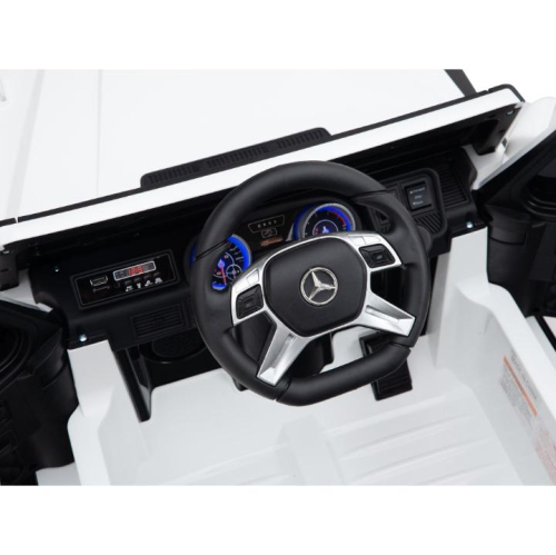 KidsVIP Kids Ride on Mercedes Benz Maybach G650 12 V électrique 4x4 à TI alimenté par batterie : Roues en caoutchouc, 1 siège en cuir,
