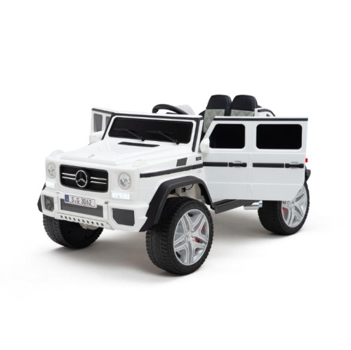 KidsVIP Kids Ride on Mercedes Benz Maybach G650 12 V électrique 4x4 à TI alimenté par batterie : Roues en caoutchouc, 1 siège en cuir,