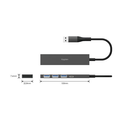 Kopplen USB 3.0 4-in-1 Multi Hub