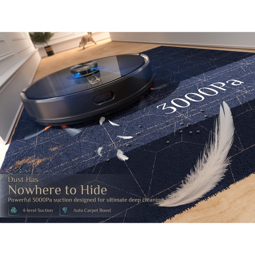 Kyvol Cybovac S31 Robot Vacuum and Mop, Automatic Dirt Disposal, Lidar Navigation, Voice Control, 240 mins Runtime, Works with Alexa.