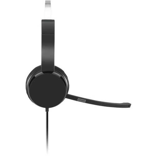 Lenovo On-Ear Headsets with Noise Cancelling Mic - Black