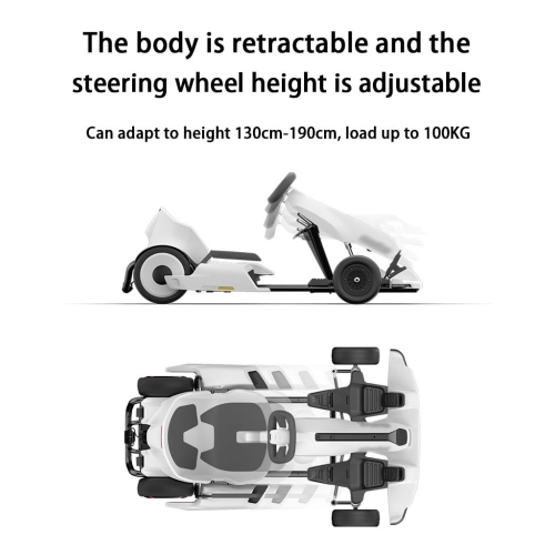 Segway Ninebot Electric GoKart Pro and Gokart Bundle Adjustable Length and Height Ride On Toys Outdoor Race Pedal Go Karting Car for Kids and Adults 
