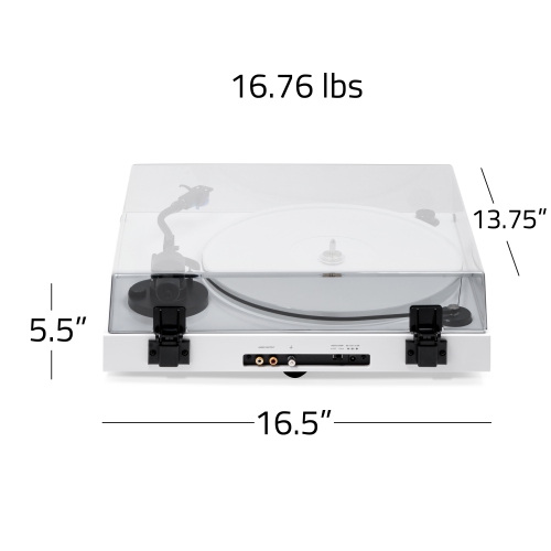 Tourne-disque haute fidélité RT85 de la série Reference de Fluance avec cartouche bleue Ortofon 2M et plateau en acrylique