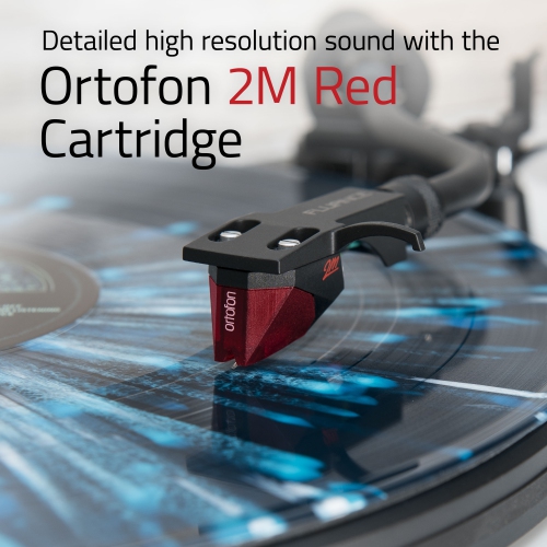 Fluance RT83 Reference High Fidelity Vinyl Turntable Record Player with Ortofon 2M Red Cartridge & Speed Control Motor