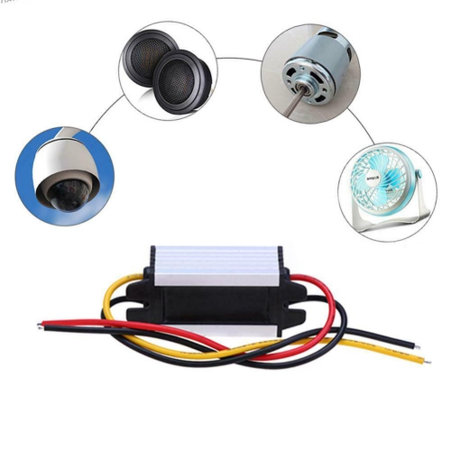 DC 24V to 12V 5A Car Power Step-down Converter Adapter Audio Refit Module