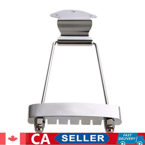 Cordier en acier à 6 cordes, chevalet en alliage de zinc, accessoire pour guitare, argenté)