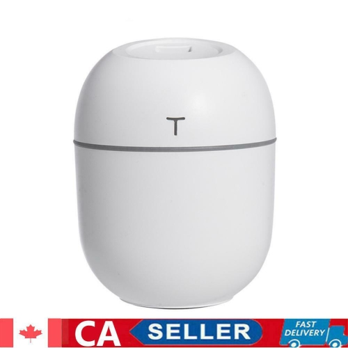 220ml Ultrasonic Mini Air Humidifier Aroma Essential Oil Diffuser w/Light
