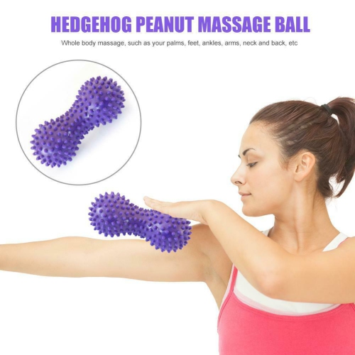 Peanut Shape Massage Fitness Ball Stress Relax Body Spiky Massager