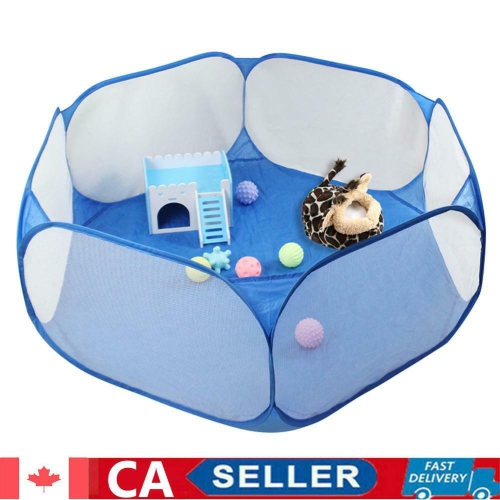 Foldable Pet Fence Game Safe Playpen Animal Cage for Hamster Guinea Pig