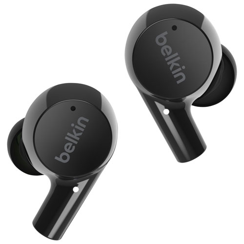 Écouteurs boutons 100 % sans fil Rise de Belkin - Noir