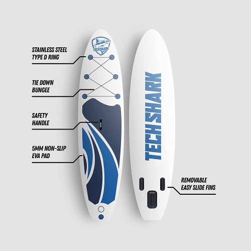 Techshark inflatable paddleboard [stand up paddleboard] - SUP