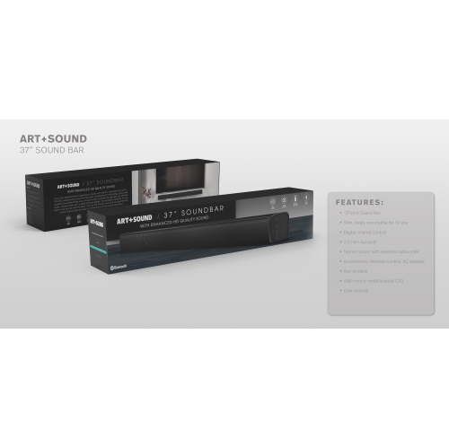 Art+Sound 37" Wireless TV Soundbar