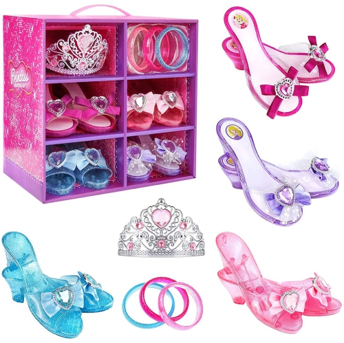 Toy Chef Little Princess Set with 4 Pairs Of Shoes and 2 Tiara's