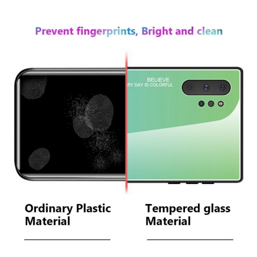 Étui RIGIDE ajusté en verre trempé anti-chute de RIVIERA résistant aux rayures pour Galaxy NOTE 10 PLUS DE Samsung - Rose et violet