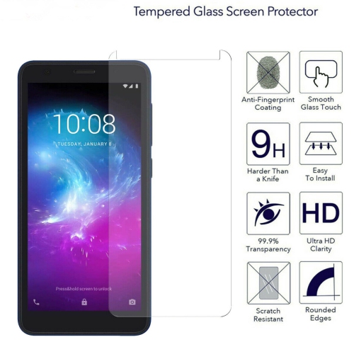 【2 Packs】 CSmart Premium Tempered Glass Screen Protector for ZTE Blade A3 Lite / A3L 2019, Case Friendly & Bubble Free