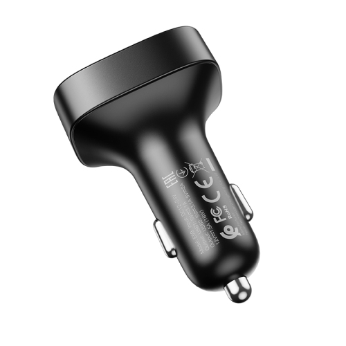 Double USB Bluetooth FM Transmetteur QC3.0 Chargeur De Voiture LED Affichage Numérique Adaptateur Radio Sans Fil Musique Jouer Kit De Voiture Avec