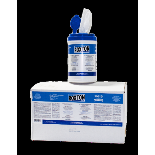 ROXTON INDUSTRIES  Roxton Embossed Disinfectant Wipes - 6 Canisters – 200 Wipes Each