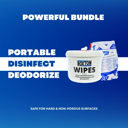 Roxton Disinfectant Wipes, Kills 99.99 of Viruses & Bacteria, Suitable for Gyms, Household, Schools, Commercial Use - 800 Embossed Wipes with